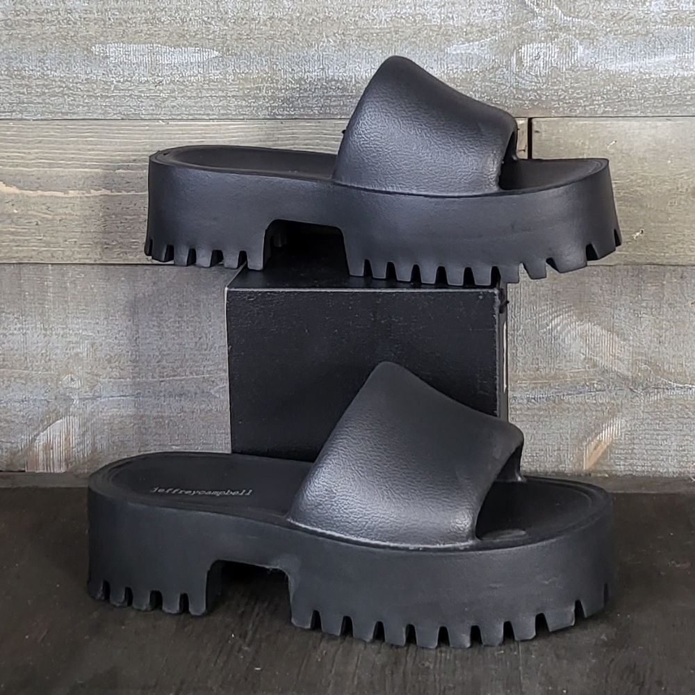 BNIB Jeffrey Campbell Summertime Jellies Platform Slide Sandals